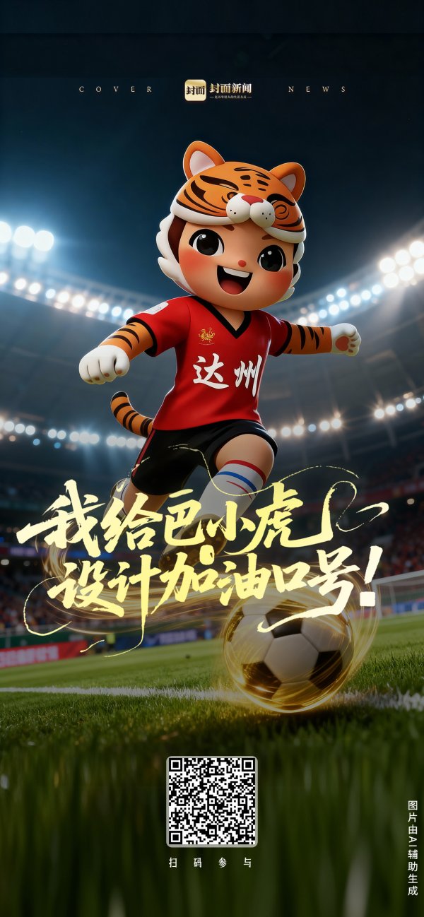 冠盈配资 “巴小虎”诚邀您为他设计加油口号 选中就送川超球票+巴山大峡谷门票