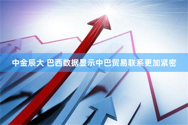 中金辰大 巴西数据显示中巴贸易联系更加紧密